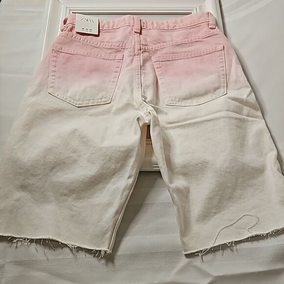 NWT Zara Ombre high rise shorts size 4 - Picture 3 of 10